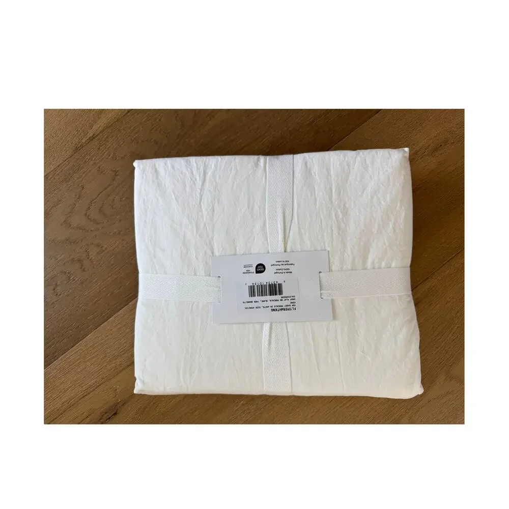 New Parachute Home King Percale Top Sheet White